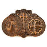 St. Benedict's Exorcism Medal Christian Exorcism Plaque - Wall Decor - BGCOPPER