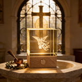 Archangel Michael 3D Crystal Lamp: A Beacon of Protection & Faith