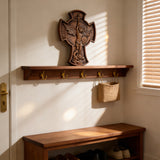 Archangel Michael Solid wood carving gift - Hand carved from a whole piece of wood