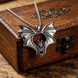 Gothic Bat Titanium Steel Necklace – Rebirth, Night & Bold Style