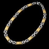 Men’s Christian Cross Link Necklace & Bracelet – 316L Titanium Steel Faith Jewelry