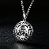 Celtic Triquetra Locket Necklace – Heritage, Memory & Timeless Protection