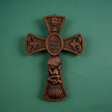 “Bless This Child” Prayer Boy/Girl Cross Wooden Sculpture
