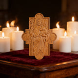 God's Shepherd religious gift Wooden carved chrirstian wall art