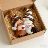 offee Couple Gnome Resin Figurine | Valentine's Day Gift