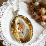 “Madonna & Child” Christian Necklace – A Symbol of Maternal Grace, Devotion, and Heavenly Protection