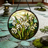 Lily of the Valley Stained Glass Suncatcher: A Radiant Symbol of Happiness and Renewal
