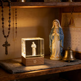St. Francis of Assisi Crystal Lamp: A Beacon of Peace & Creation