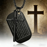 Lord’s Prayer Cross Dog Tag Necklace: Faith That Rides With You