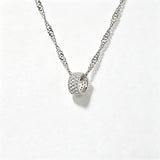Iced-Out Barrel Pendant Necklace – Timeless Elegance & Sparkling Simplicity