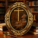 Jesus Hill Garten Gebet Plaque Holz schnitzerei