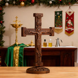 Beechwood Orthodox Double-Sided Crucifix: Carry His Redemption Close, In Every Moment