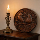 Cardinal Hand-Carved Beechwood Wall Art