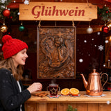 🌟 Archangel Chamuel Wood Carving – Angel of Peaceful Relationships 🌟