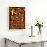 Bgcopper Heilige Dreifaltigkeit Holz Wanddekor