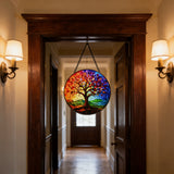 Rainbow Tree of Life Stained Glass Suncatcher: Where Color Meets the Eternal