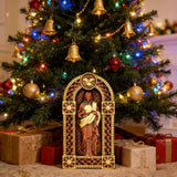 Sacred Heart of Jesus Arch Wooden Tabletop Decor