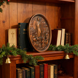 Our Lady of Fatima Wood Carving Decoration - Virgin Wall Pendant