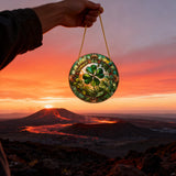 Shamrock Stained-Glass Acrylic Suncatcher: A Symbol of God’s Provision