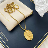18K Gold Virgin Mary of Guadalupe Necklace - BGCOPPER