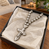 Walk in Faith, Carry His Love – Sacred Crucifix Rosary Necklace, a Timeless Symbol of Jesus’ Protection, Hope & Blessings