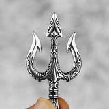 Poseidon Trident Necklace Men's Lucky Charm - BGCOPPER