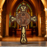 Miracle Medal Wooden Double Sided Wood Carving - BGCOPPER