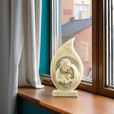 Holy Family Teardrop Resin Tabletop Statue