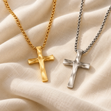Carry Your Faith Close to Your Heart – Timeless Gold & Silver Cross Necklace, A Symbol of God's Love & Protection