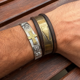 Mayan Tribal Totem Cross Bracelet