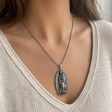 Our Lady of Guadalupe S925k Silver Necklace