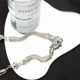 Cat Head Design Double Layer Pendant Necklace - BGCOPPER