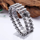 Dragon bone titanium steel creative skeleton dragon head wolf head stainless steel bracelet bracelet - BGCOPPER