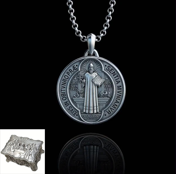 Saint Benedict Medallion Ward Off Evil Necklace
