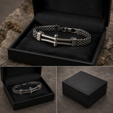 Minimalist Double‑Row Chain Bar Stainless Steel Bracelet
