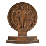 Saint Benedict Double Side Tabletop Plaque - BGCOPPER