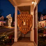 Veteran Memorial Plaque: "I Am A Veteran - My Enlistment Oath Has No Expiration Date"