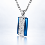Geometric Faith Pendant Necklace – Titanium Steel Men's Necklace