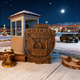 Veteran Memorial Plaque: "I Am A Veteran - My Enlistment Oath Has No Expiration Date"