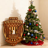 Veteran Memorial Plaque: "I Am A Veteran - My Enlistment Oath Has No Expiration Date"