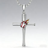 Baseball Bat Cross Necklace – Faith & Passion on the Field