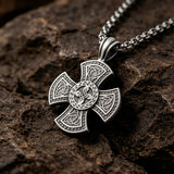Vintage Celtic Knot Cross Necklace – Heritage, Eternity & Sacred Protection