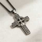 Celtic Knot Titanium Steel Cross