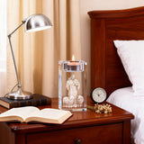 Jesus Crystal Engraved Candle Holder: Light & Faith in One