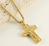 18K Gold Plated Ascension Cross Necklace - Thank you for your love and forgivness - BGCOPPER