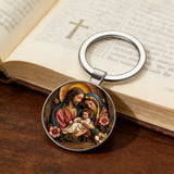 Holy Family Keychain: Carry the Warmth of the Nativity Wherever You Go