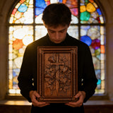 Rose & Sword Wood Wall Art: Where Strength Meets Grace