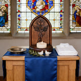 Archangel Michael Hand-Carved Beech Wood Candle Holder: A Sanctuary of Faith