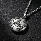 Celtic Triquetra Locket Necklace – Heritage, Memory & Timeless Protection