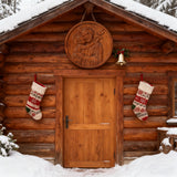 Joseph and Baby Jesus wood carving plaque - Father‘s day gift